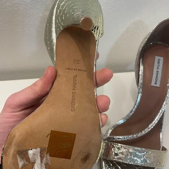 Tabitha Simmons Nile strappy heel in python - Picture 6 of 7